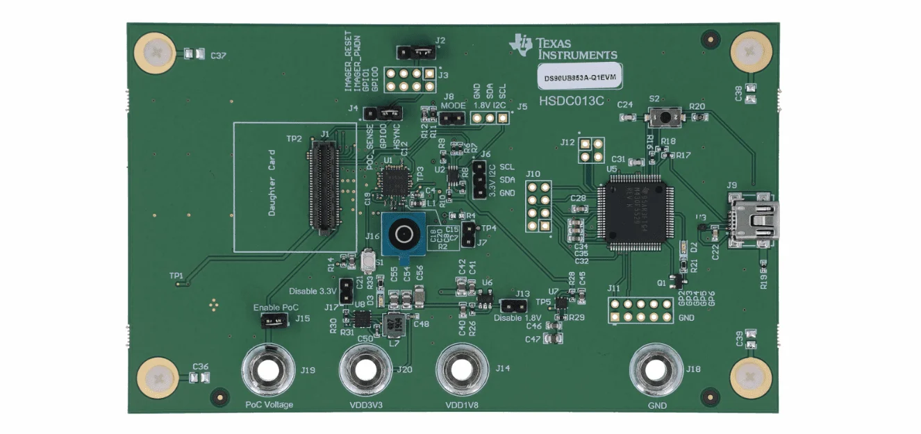 DS90UB953A-Q1EVM оригинальный интерфейс TI, плата разработки, инструмент, модуль оценки, разъем датчика