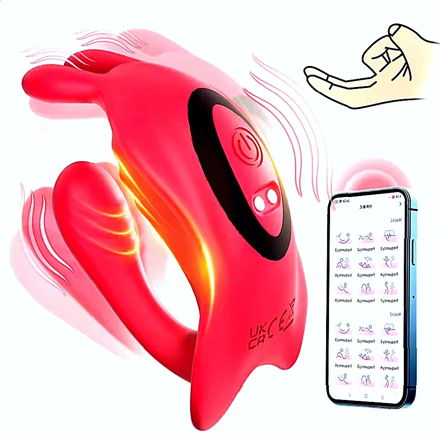 أرنب يمكن ارتداؤها اللباس الداخلي هزاز G بقعة البظر محفز APP التحكم أنثى متعة الاستمناء لعبة الجنس الكبار للنساء زوجين