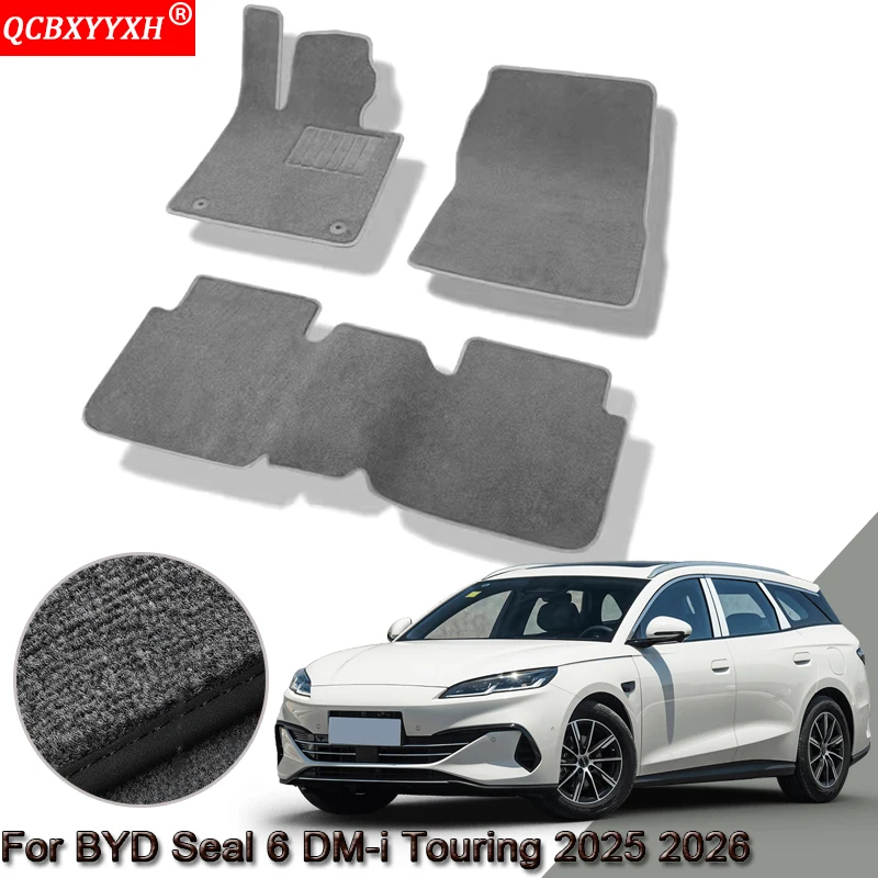 

Custom Car Floor Mats For BYD Seal 6 DM-i Touring 2025 2026 2027 Waterproof Non-Slip Floor Mats Internal Protection Carpets Rugs