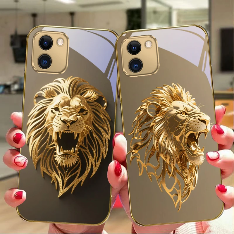 Линия Золотой Лев для Samsung A14 15 13 A16 A25 A26 A31 32 A33 34 A35 50 A51 52 A53 54 55 56 70 71 72 73 Золотой стеклянный чехол для телефона Линия Золотой Лев для Samsung A14 15 13 A16 A25 A26 A31 32 A33 34 A35 50 A51 52 A53 54 55 56 70 71 72 73 Золотой стеклянный чехол для телефона