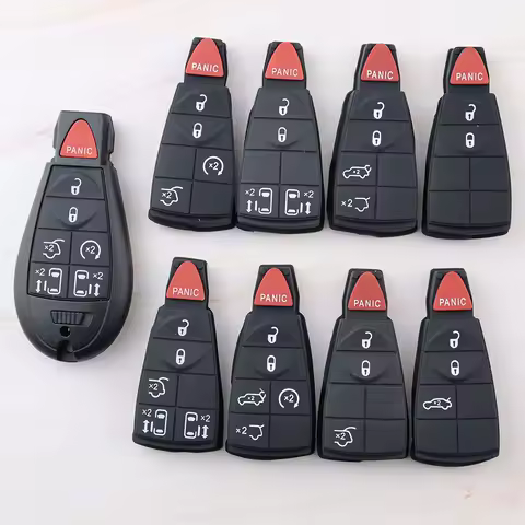 3/4/5/6/7BT Car Key Fob Shell Case for Jeep Chrysler Town &amp; Country Caravan Journey Dodge Dart Grand Cherokee Durango Magnum Ram