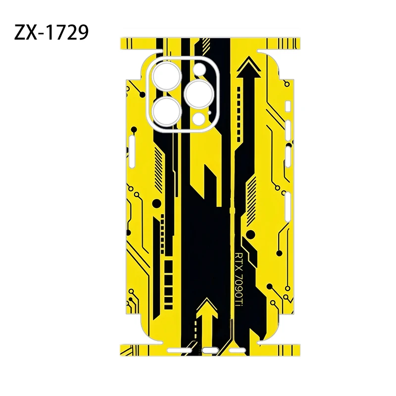 OscarSkinZ Wrap For iPhone1716 Pro Max Sticker 15 14 Plus Back Film 13 12 Mini Protective Decal Side Frame Back Protector