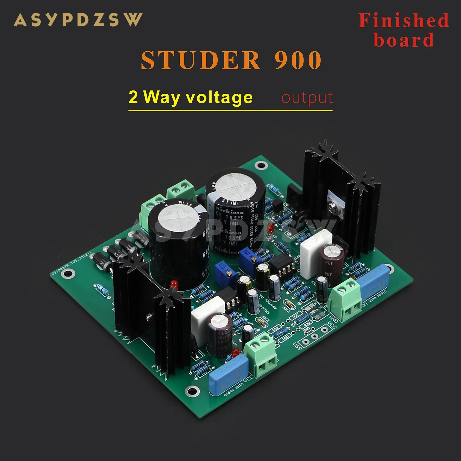 STUDER 900 2 Way Linear power supply DIY Kit/Finished board For preamplifier/DAC DC 5-24V Optional