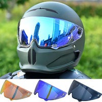 Atlas 4.0 Helmet Visor for RUROC ATLAS 3.0 4.0 Motorcycle Helmet Visor Goggles Plating Silver Red Replacement Lens