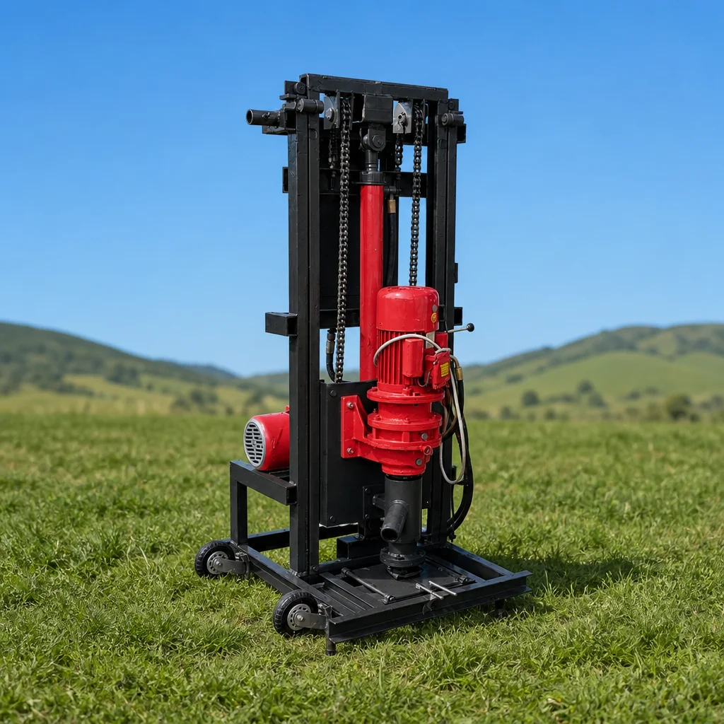 Customized Water Well Drilling Rig 100m Hydraulic Energy Saving Domestic Type for Rural Drinking Water Project  Drilling Machine