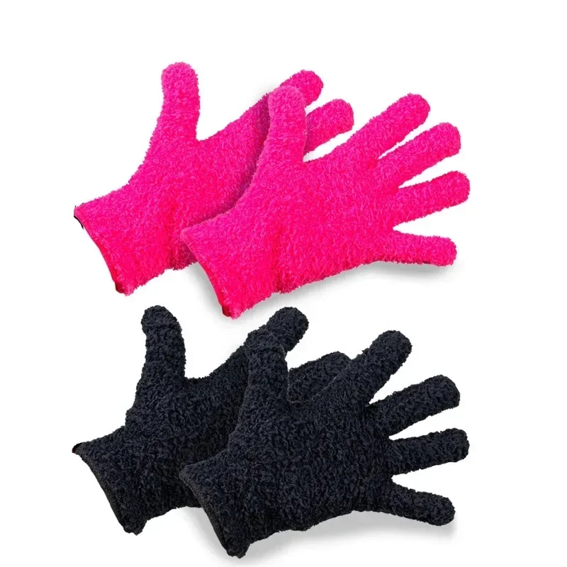 Bleach Gloves Nylon Hair Straightener Perm Curling Hairdressing Heat Resistant Finger Glove Hair Care Styling Salon Tools