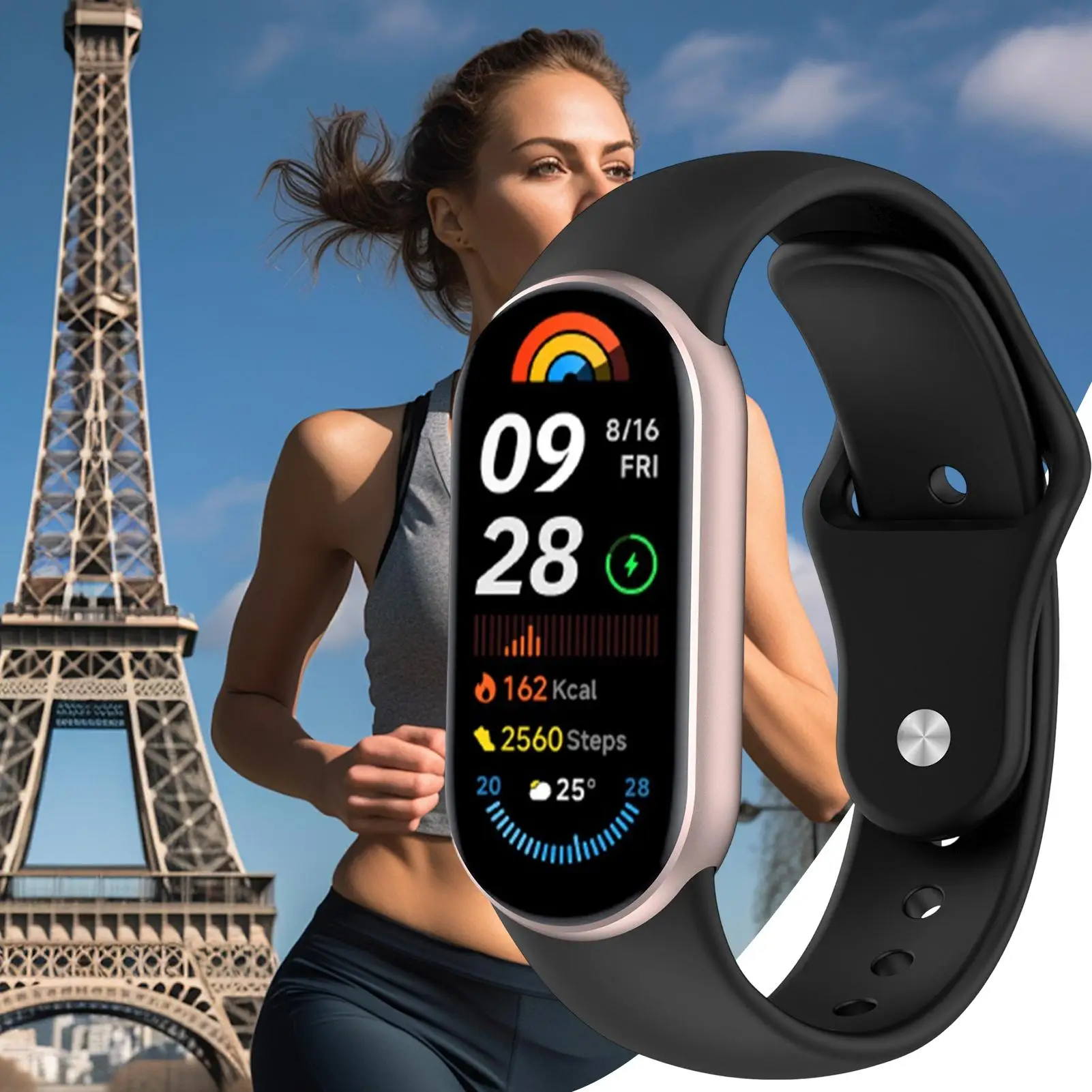 미밴드 10 9 8 NFC 시계 손목밴드 스마트워치 방수 퀵 릴리즈 시계줄 여행 피트니스 운동용