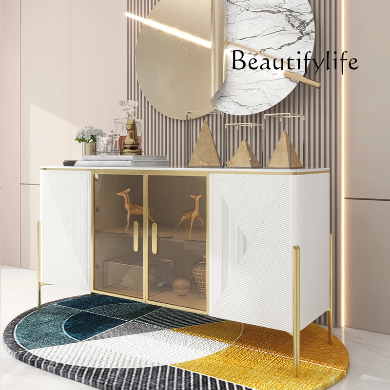 Italian light luxury dining side cabinet modern simple storage tea cabinet minimalist entrance cabinet household