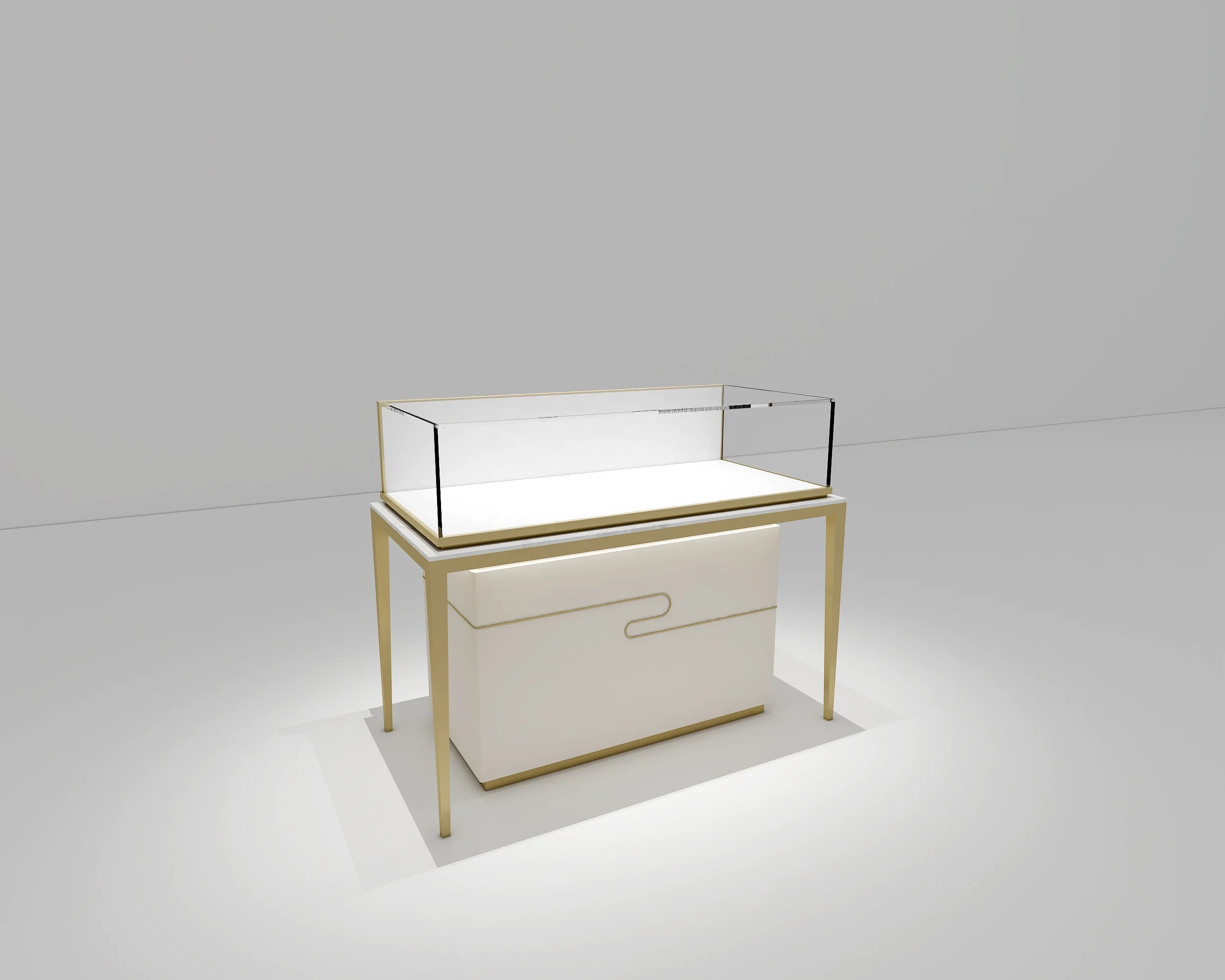 Direct Sale from Factory Jewelry Store Showcase Counter Design Display Cabinet for Mall Decoration High Quality Showcases