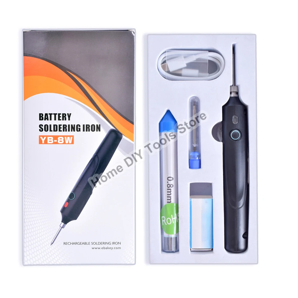 8W USB Soldering Iron Set Adjustable Temperature Ceramic Core Heating Portable Home Welding Solder Repair Tools