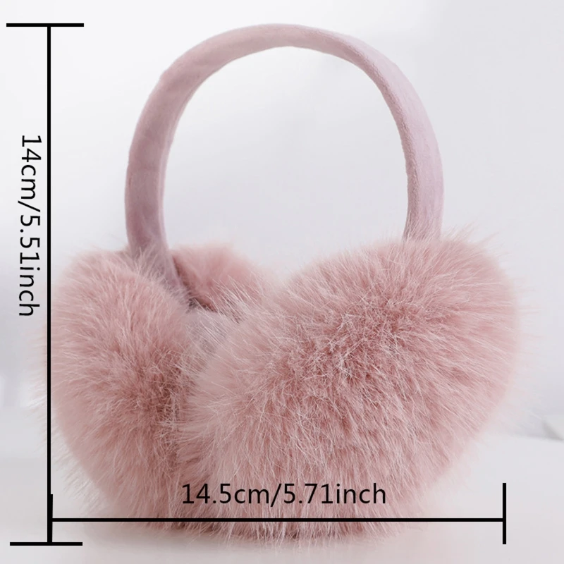 Capa de ouvido macia para mulheres, protetor auricular, Earmuffs, pelúcia grossa, aquecedor de ouvido, Earmuff Faux Fur, Earbags, moda inverno, monocromático