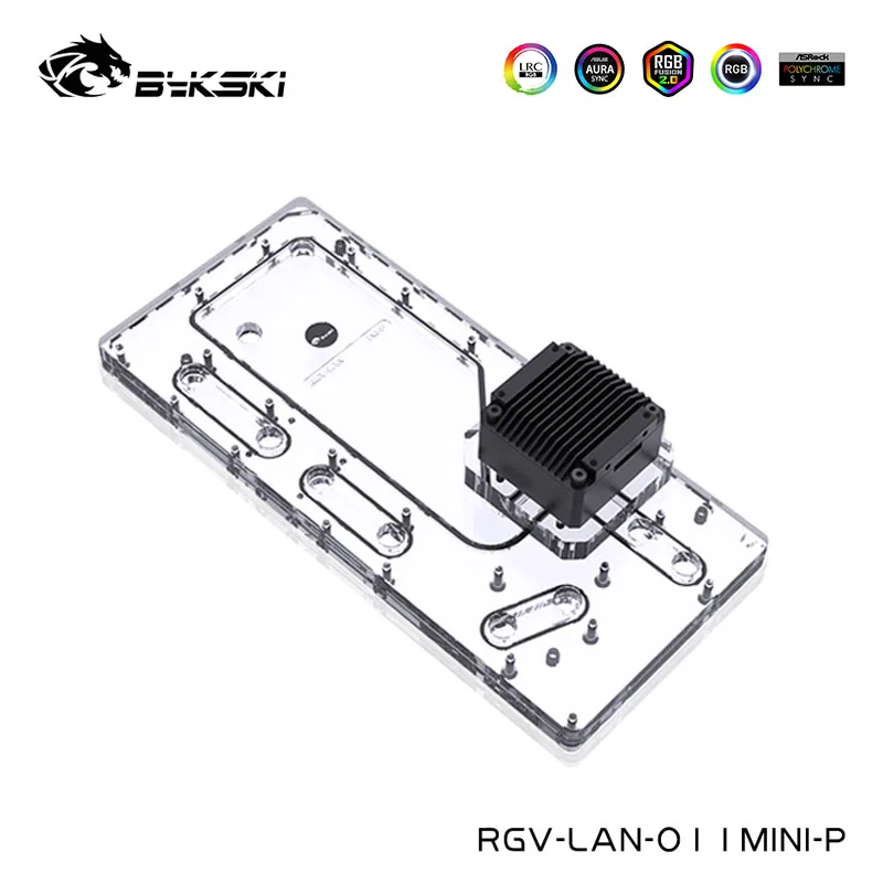 Bykski Acrylic Distro Board For LIANLI O11 MINI Computer Case Double 360MM Radiator Tube Design ,RGV-LAN-O11MINI-P