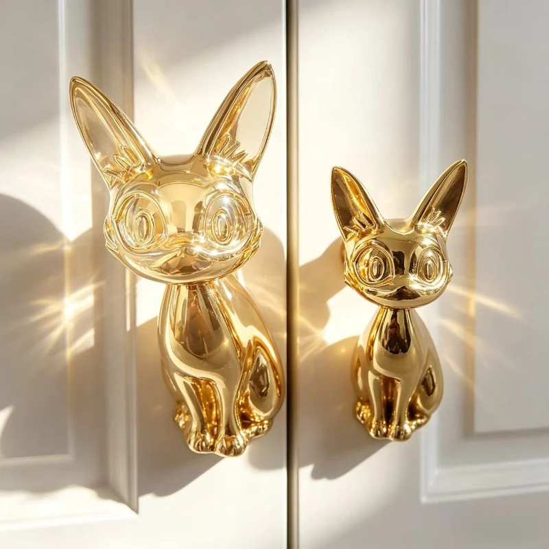 

Solid Brass Gold Cute Furniture Handle Drawer Handle Shoe Cabinet Jewelry Box Cabinet Wine Cabinet Door Wardrobe Handle Hardware