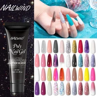 NailWind-Gel UV de cristal sintético, barnices híbridos acrílicos semipermanentes, Base de esmalte de uñas, pegamento de extensión de capa superior, 10/15/30ml