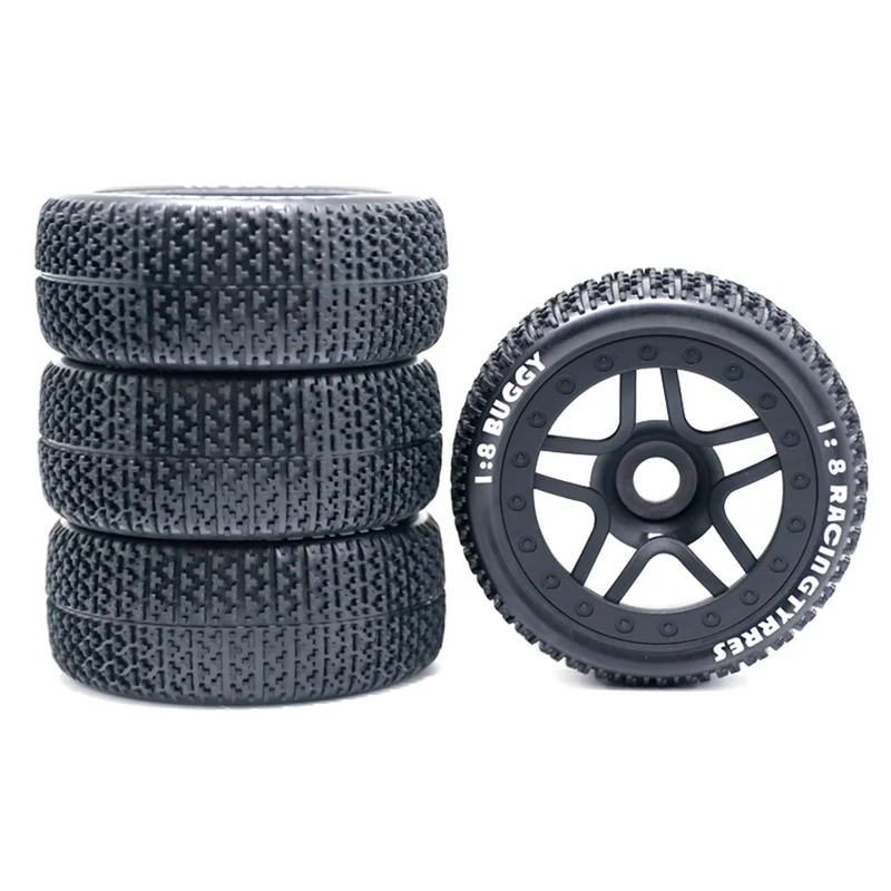 

111mm 1/8 Scale RC Off Road Buggy Tires Wheel 17mm Hex for ARRMA Typhon Redcat Team Losi Kyosho VRX HSP HPI Hobao