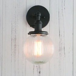 PERMO Vintage Industrial Wall Sconce Lighting Fixture with Mini 5.9