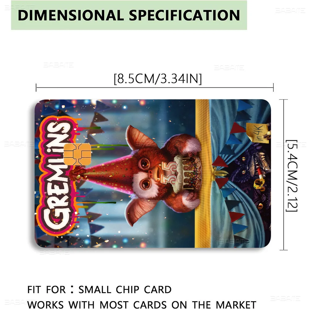 Gremlins Matte Film Cover Skin Sticker For Credit Card Bank Debit Bus Card