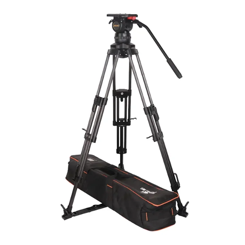 Photographic Equipment Jiepai V18 Pro Professional Broadcast Heavy dut Carbon Fiber Video camer Tripod