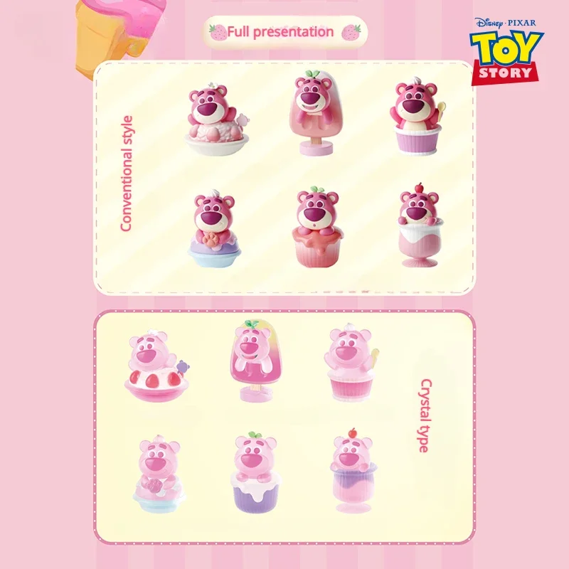 MINISO Disney Losto MINI Ice Cream Series Blind Box Kawaii Decorative Doll Set Valentine's Day Birthday Gift Children's Toys