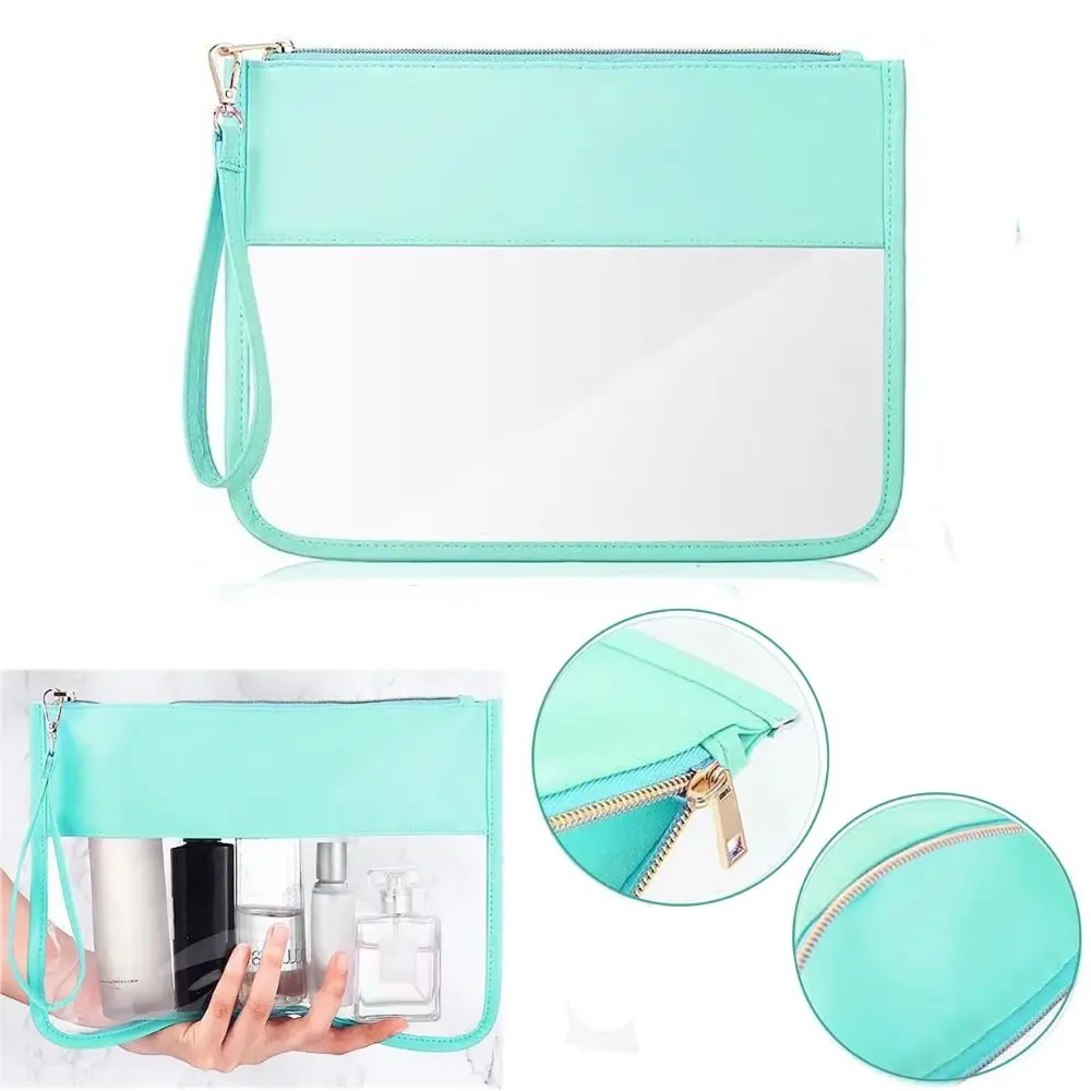 Transparent Traveling Toiletry Bag Portable PVC Waterproof Makeup Organizer Large Capacity Storage Bag