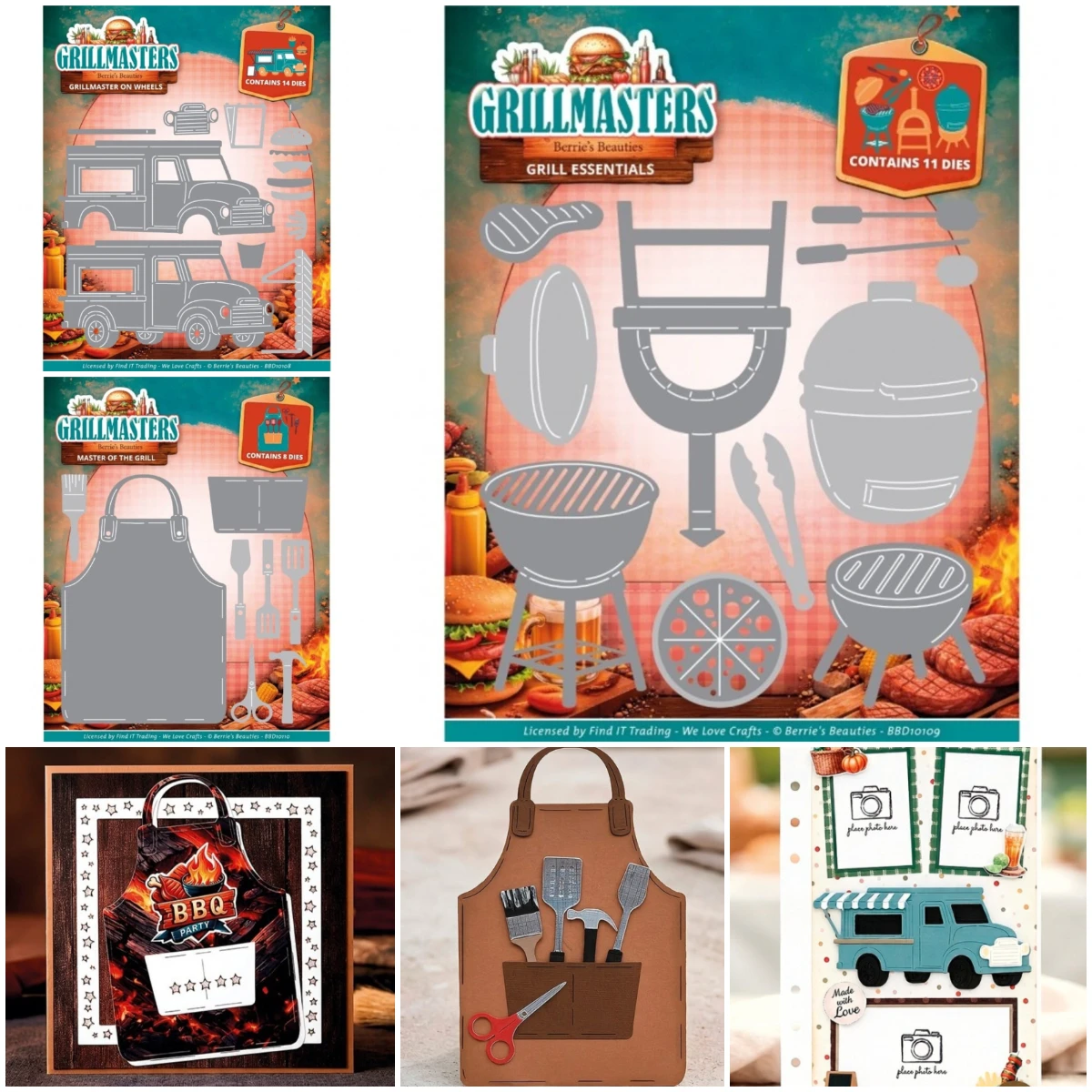 

Grillmaster On Wheels Metal Craft Cutting Dies Diy Scrapbook Paper Diary Decoration Card Handmade Embossing 2026 New Product