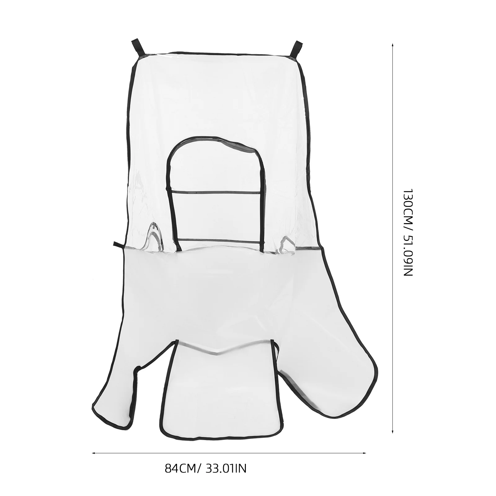 Cubierta impermeable a prueba de viento para cochecito de bebé, cubierta para lluvia, redes de ventilación universales de visibilidad clara, cubierta para cochecito de fácil instalación y limpia