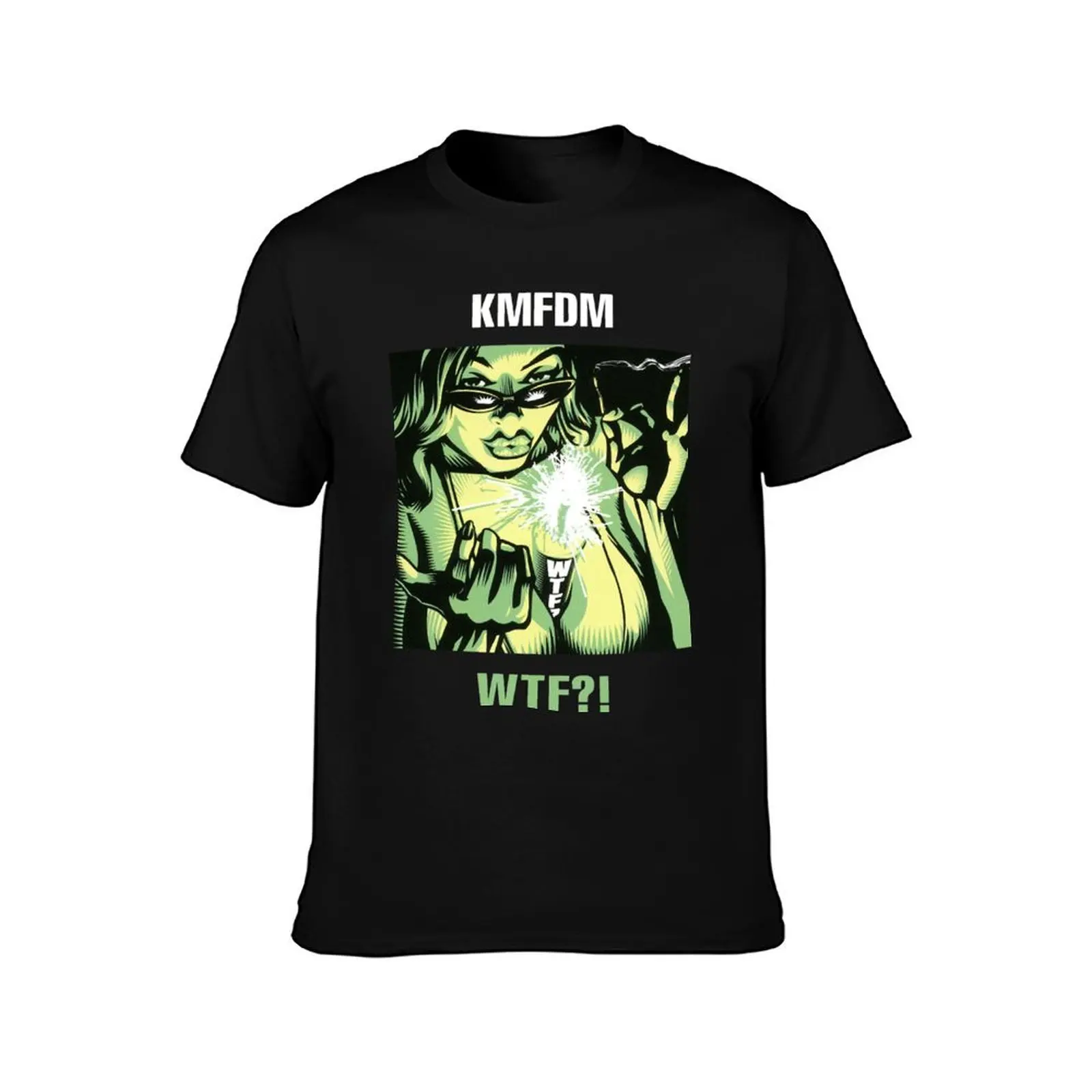 KMFDM WTF T-Shirt Novelty Graphic Tee Shirt T-Shirt