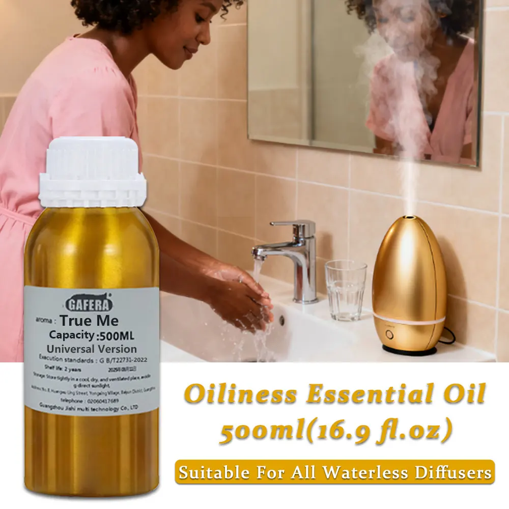 GAFERA 500ml(16.9 fl.oz) True Me Essential Oils - Hotel Toilet Perfume Oil, Cloakroom Aroma Diffuser Replenish Aromatherapy Oil