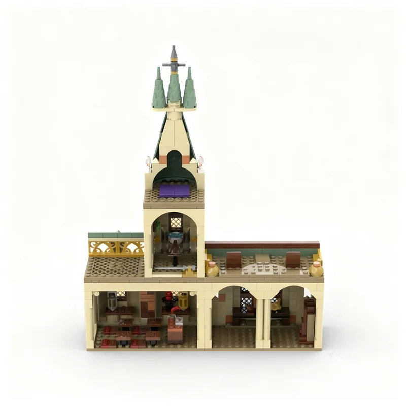 

NEW 437PCS MOC Magic Movie Professor Lupin S Classroom Model Premium Display Assembly Building Blocks DIY Creative Gift Blocks