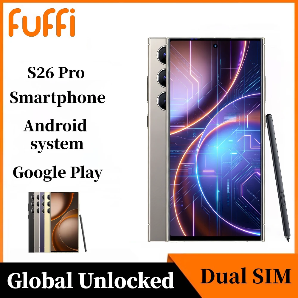 FUFFI S25 Pro Smartphone Android 12GB / 512GB 4100mAh battery 720x1600HD 6.8 Inch Phone 8MP+20MP Camera 5G Network Mobile Phones