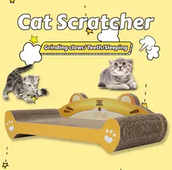 Cat Scratcher Cardboard Cat Scratch Bed Corrugated Paper Large Wide Multifuction Cats Sleeping Bed Kitten Grinding Cat Toys