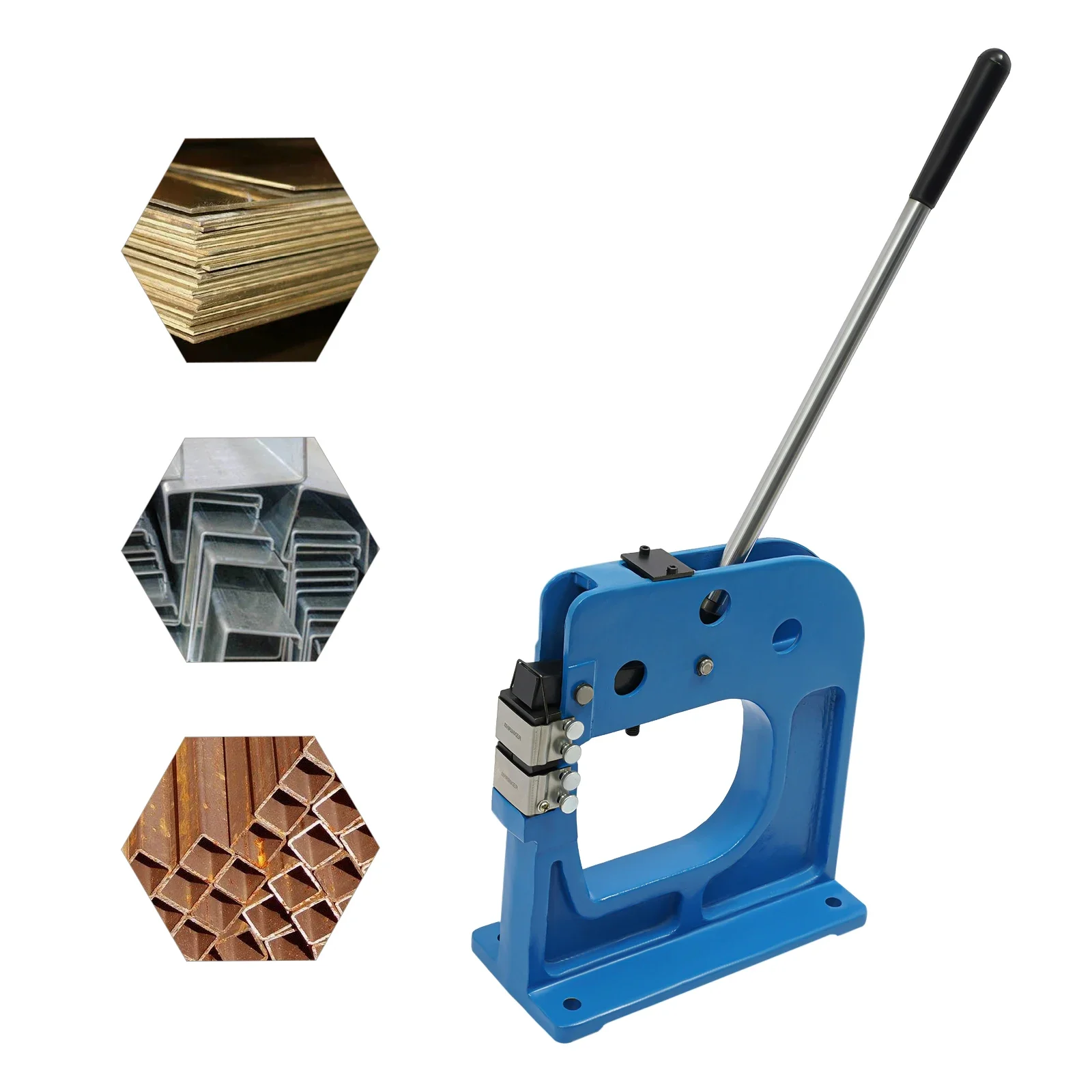 نقالة نقالة معدنية يدوية تقلص يدويًا ونقالة بمقبض SS-16 8.5 بوصة #6