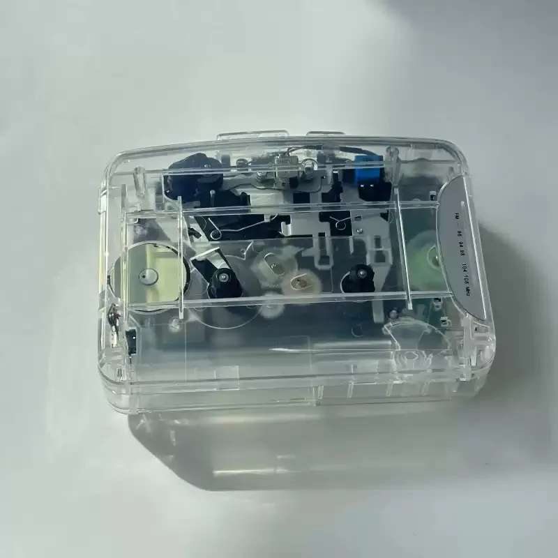 Transparent Portable Retro Cassette Walkman Built-in Radio With Earphones English Listening Audio Gift