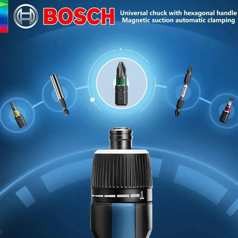 Imagem -02 - Bosch-conjunto de Bits de Fenda Elétrica Recarregável Ferramenta Elétrica sem Escova sem Fio Novo Modelo Go3 2607017702 3.6v