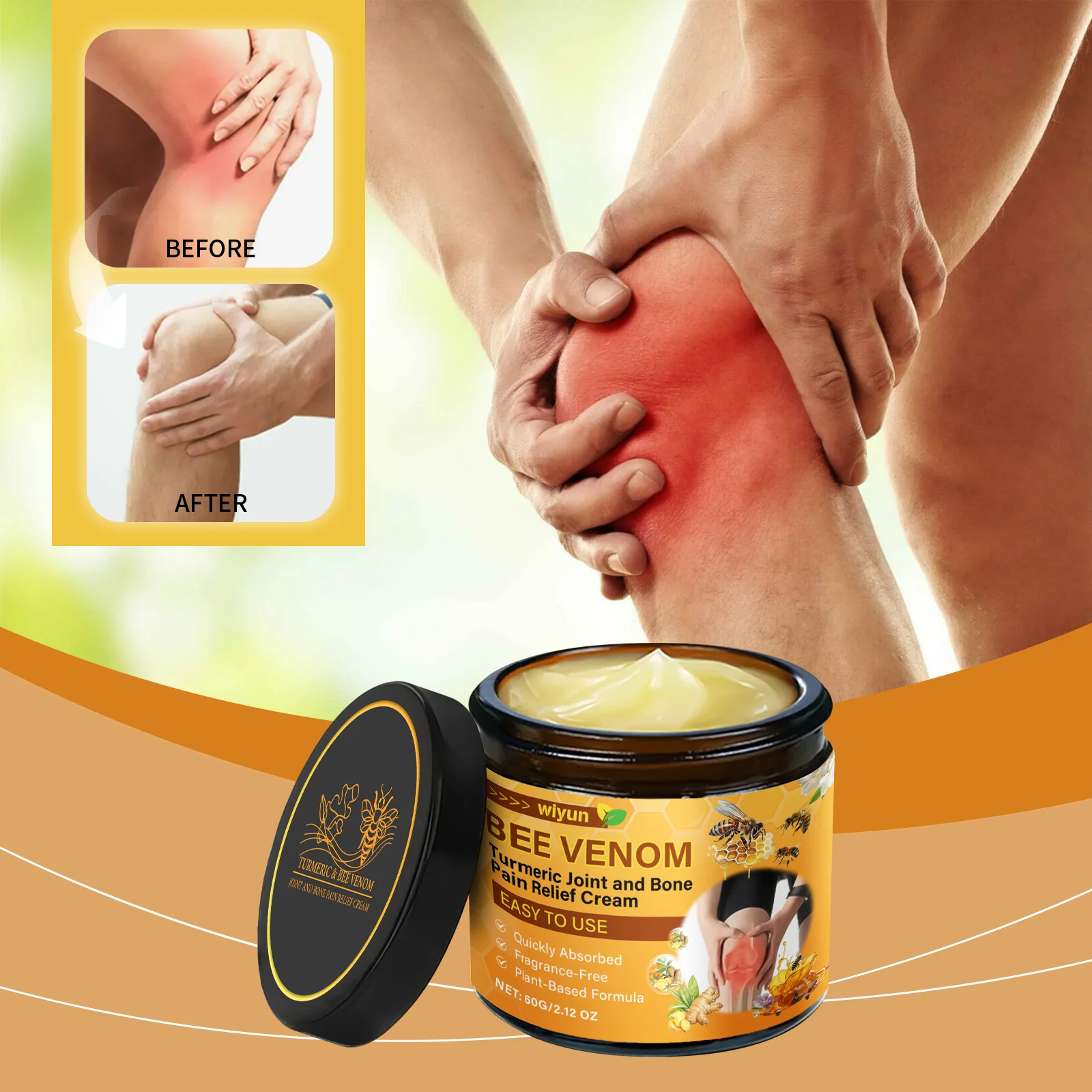 Joint Relief Cream - Gentle Body Care for Soothing Daily Joint and Muscle Discomfort, Boosting Vitality with Deep Nourishment