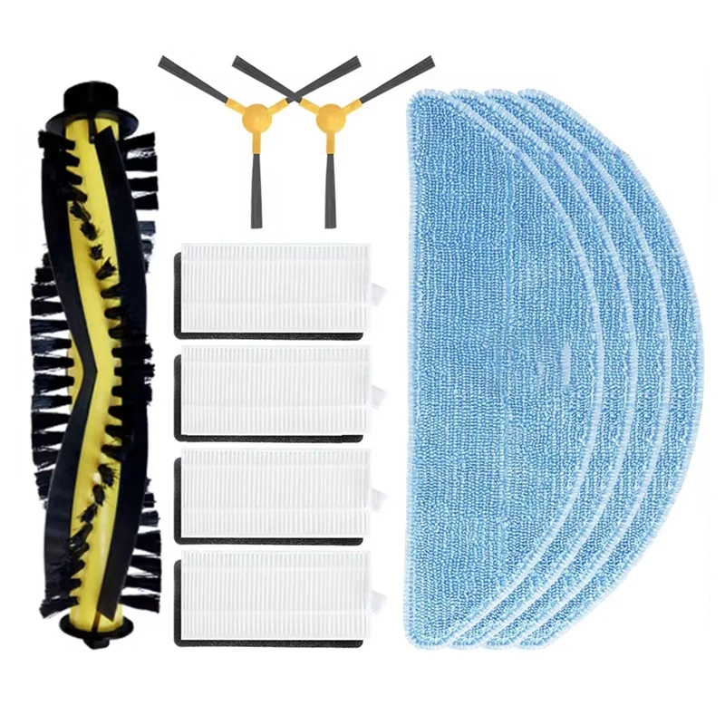 

A15Q-For Tesvor S7 Pro Roller Side Brush Hepa Filter Mop Rag Robot Vacuum Cleaner Accessory Parts