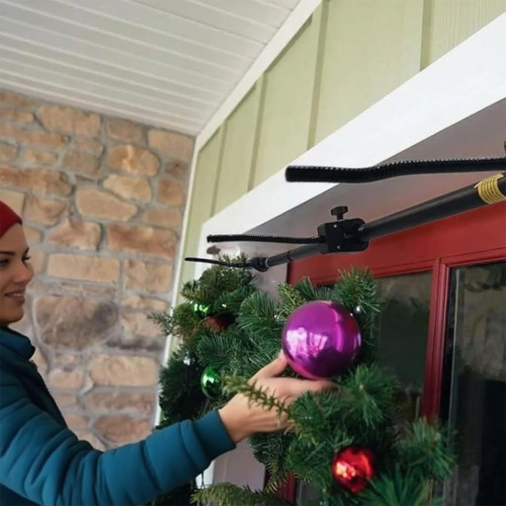 

Регулируемая подставка для передней двери, гирлянда, гирлянда, аксессуары для крючков, регулируемый длинный крючок для двойной двери, регулируемый 80-100 см