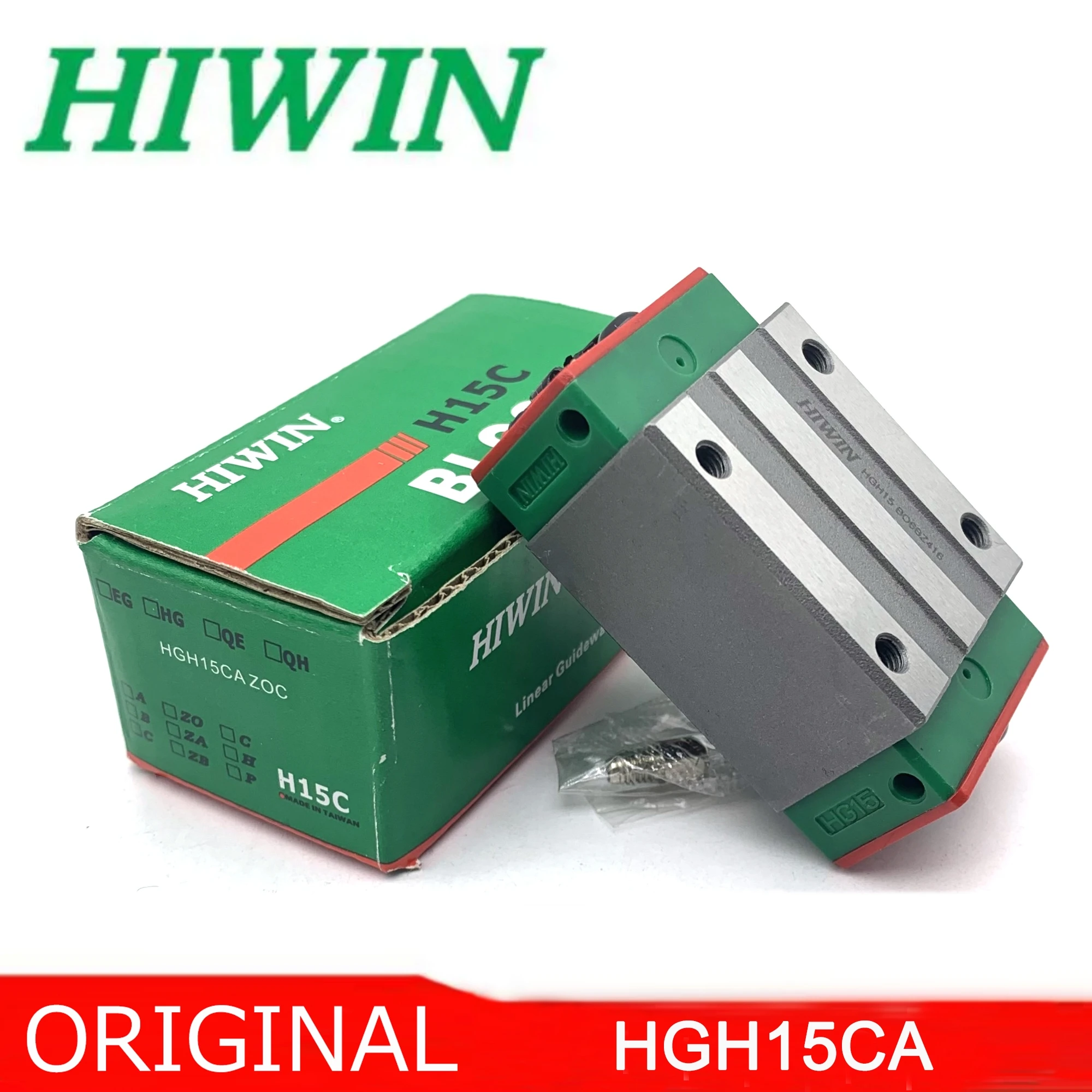 

HIWIN HGH15CA HGH15 Linear Block Carriage Rails for 3D Printer CNC Actuator Spindle Guides