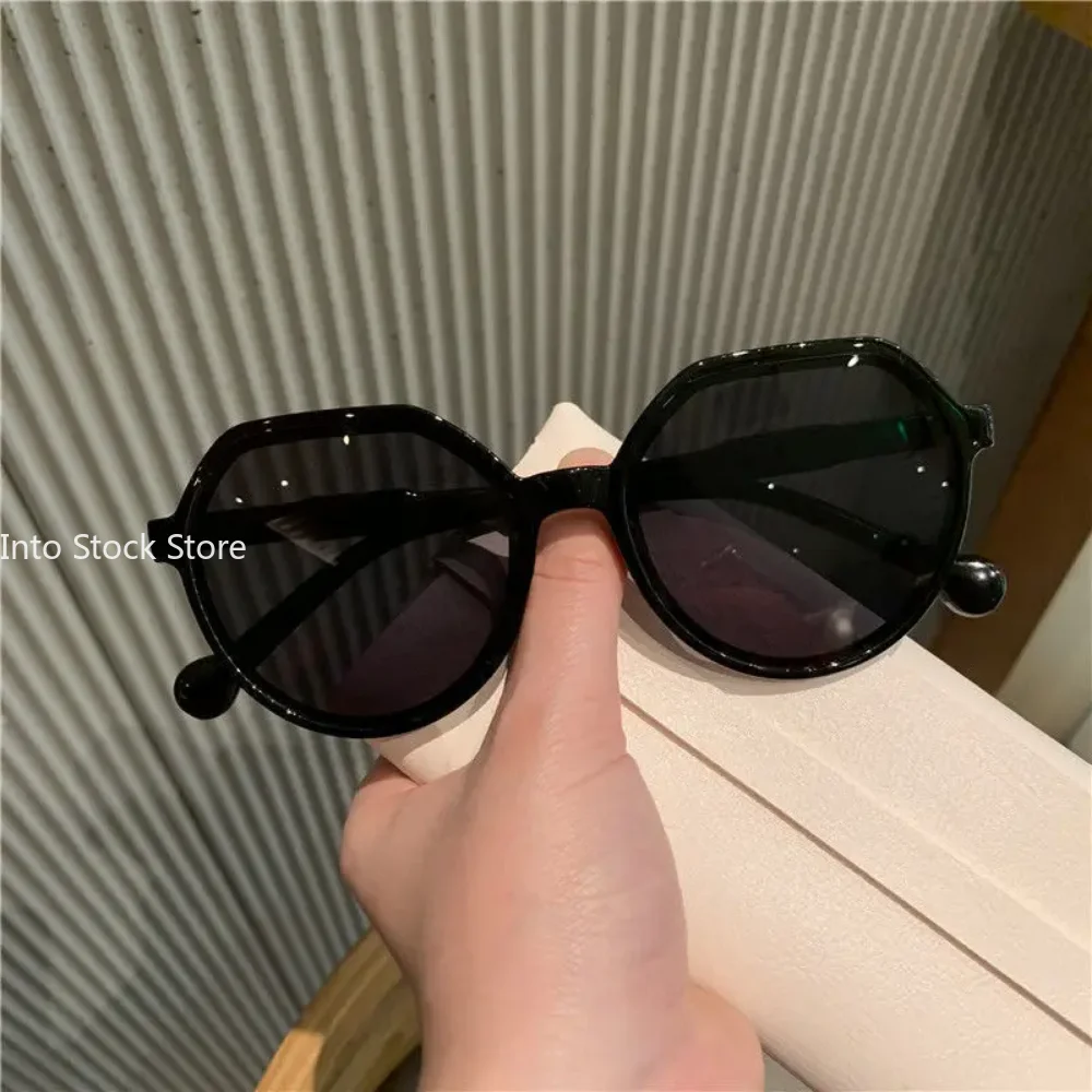 Fashion Style All-match Trend Sunglasses Personalized Round Frame Sunglasses Ins Trend Candy Color Big Frame Sunglasses