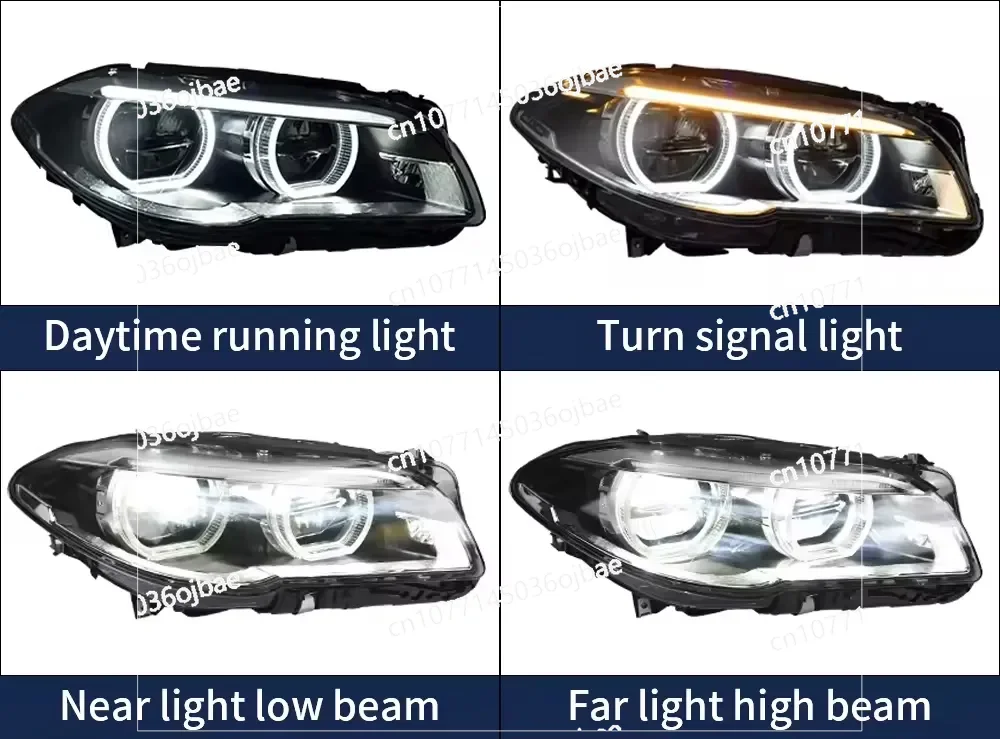

Modified Xenon HID Angle Eye LED Headlights for 2010-2017 BMW 5 Series (F10, F11, F18)