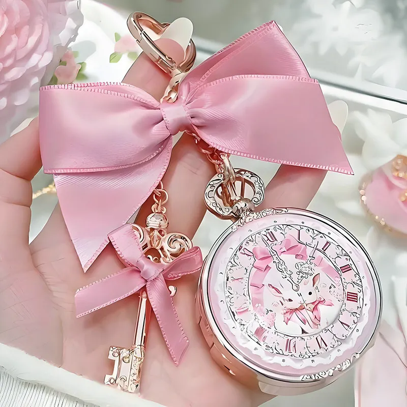 Baume à lèvres Flower Knows avec acide hyaluronique et mélange d'huiles hydratantes Rabbit Garden Girl Heart Cute Anti Crack Lipstick Pendant