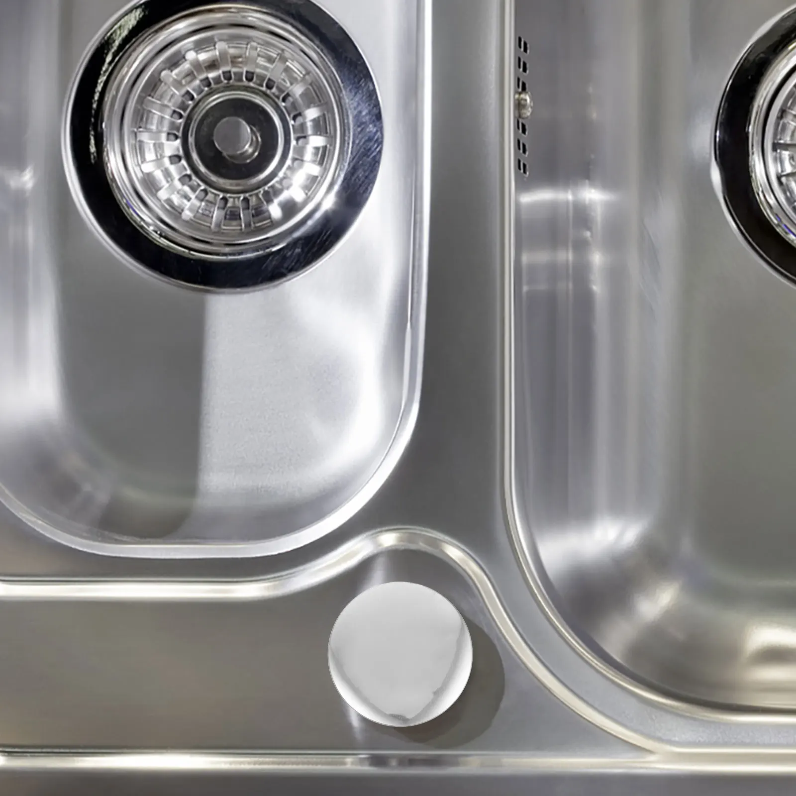 

Sink Hole Cover Washbasin Decorative Plug Stainless Steel Kitchen Faucet Lid Metal Sealing Caps Practical Accessories