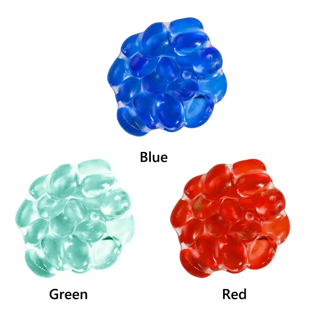 クリエイティブ粘着カラフルなビーズ絞りおもちゃストレスリリーフソフト解凍おもちゃ TPR 手作りボールピンチおもちゃ面白いギフト