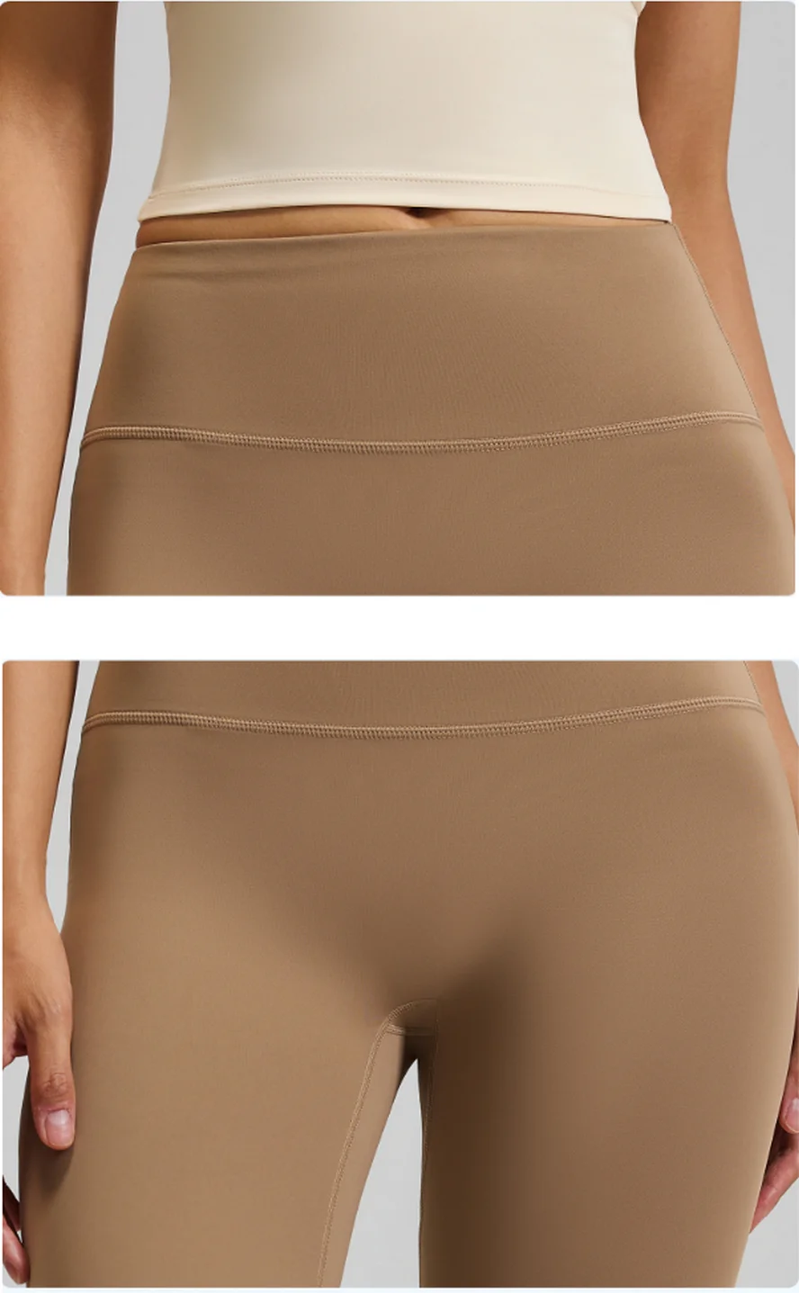 Yoga Leggings Naked Feeling Workout 7/8 Jegging 25 Inches High Waist Tight Pants Butt Lifting