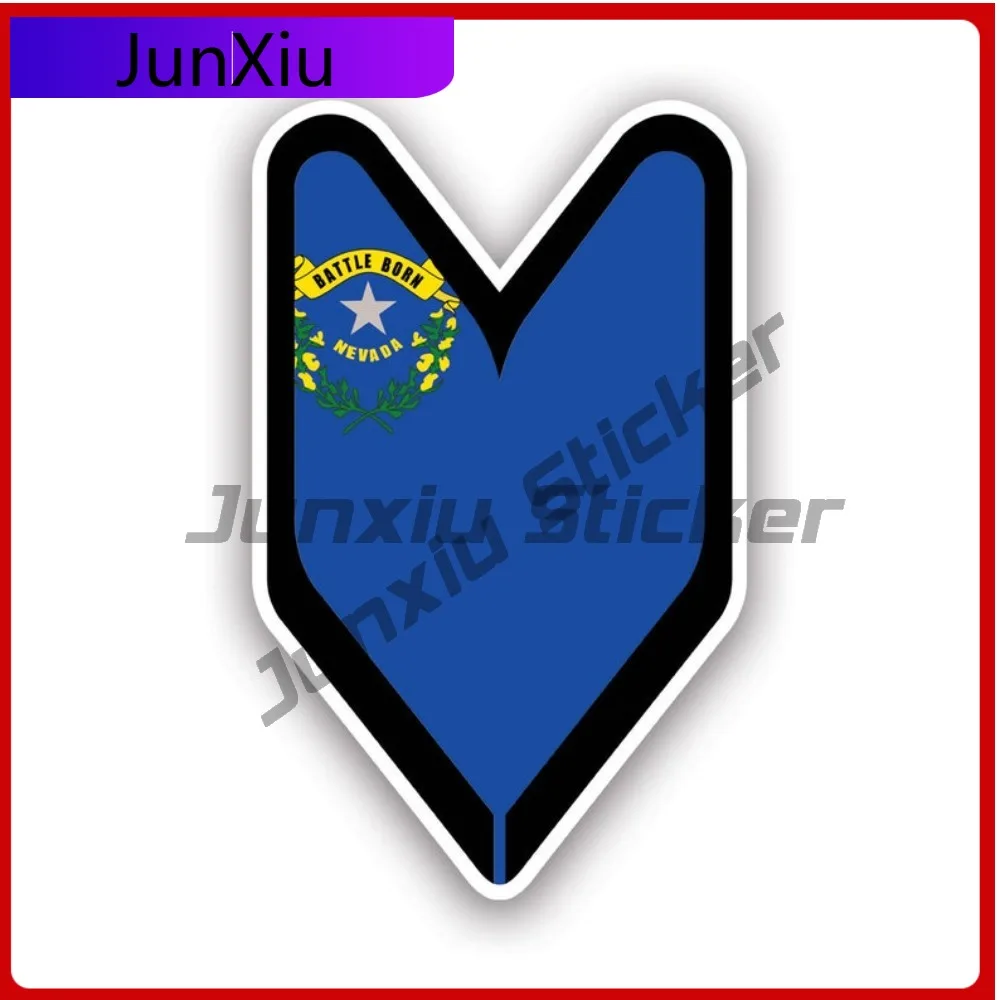 

Nevada Driver Badge Scratch Resistant Waterproof Sport For Helmet Bumper Rear Windshield No Residue Easy Apply Accessories