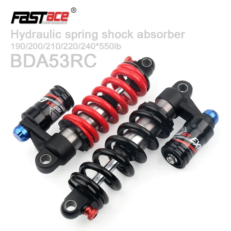 Fastace DBA53RC Bicycle Rear Shock 550lbs MTB Downhill Spring Suspension Absorber Soft Tail After Mountain Bike Rear Shock