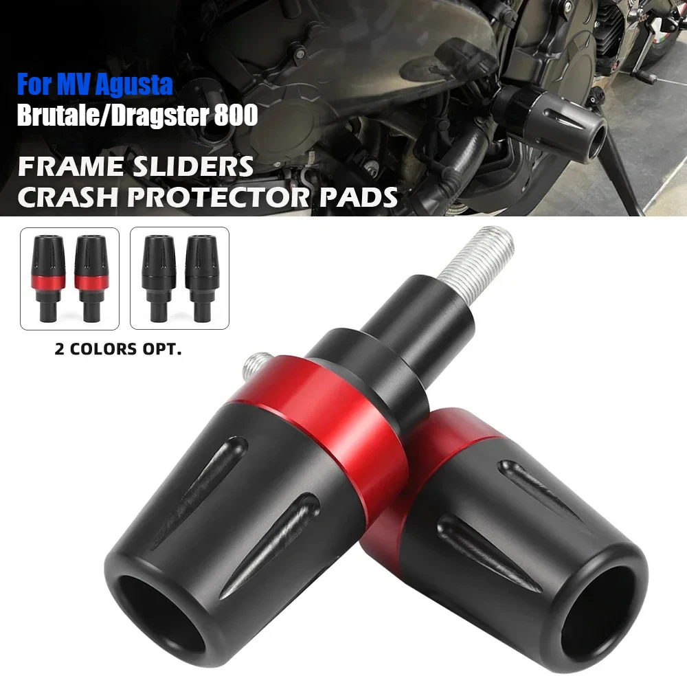 ل MV Agusta Brutale 800 RR/RC/Rosso Dragster 800RR الإطار المنزلق تحطم حامي دراجة نارية السقوط حماية المحرك تحطم الوسادة #1