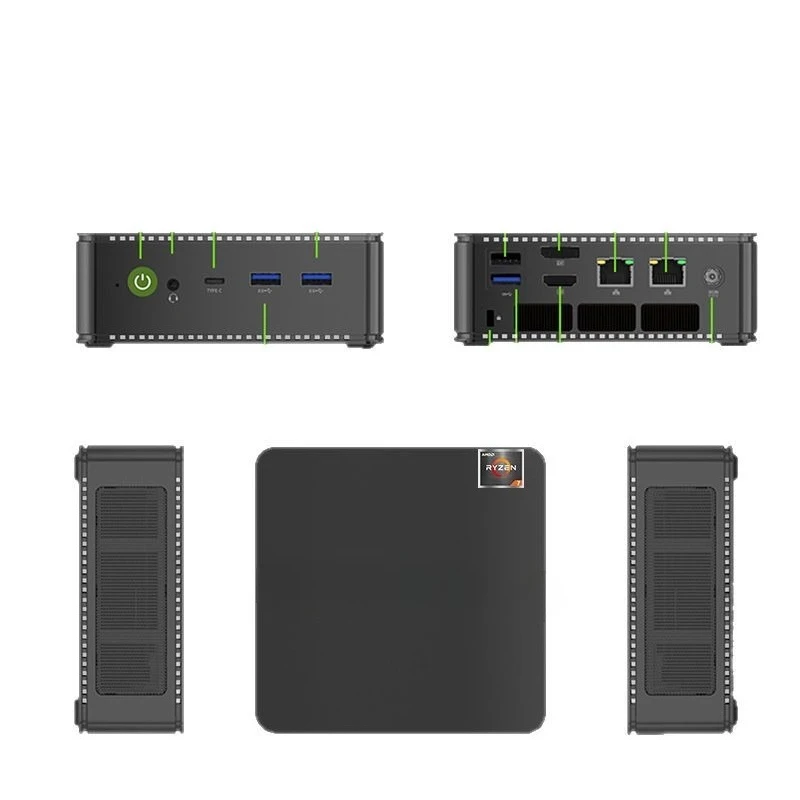 

M6 Mini Console R5-6600H Game Office Desktop Computer High Performance Portable MINI PC