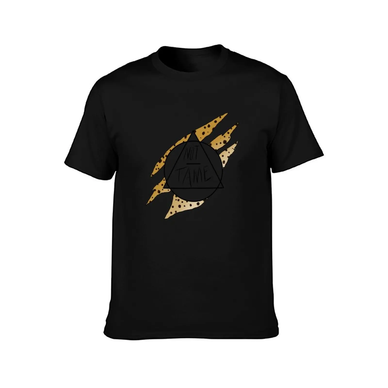 Therian Not Tame hand letter series Cheetah T-Shirt Summer Fashion Casual Tee Shirt T-Shirt