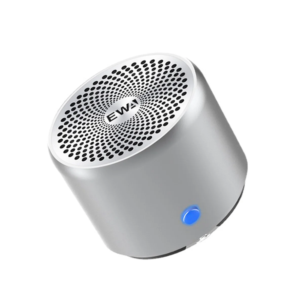 مكبر صوت بلوتوث صغير EWA A106 Pro مع مشعاع جهير مخصص مقاوم للماء ومكبرات صوت محمولة للغاية للاستحمام، فضي للسيارة